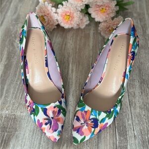 Kelly & Katie floral pump heels, size 9.5